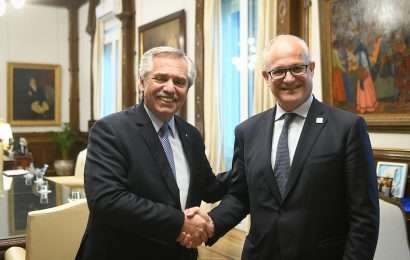 El Presidente se reunió con el alcalde de la ciudad de Roma, Roberto Gualtieri