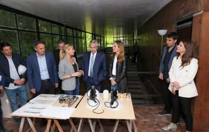 El Presidente recorrió las obras de restauración y puesta en valor de un museo histórico en Mar del Plata