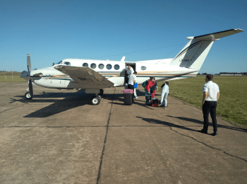 Dos aviones participaron de un operativo sanitario en Pergamino