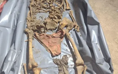 Hallaron un esqueleto enterrado en González Catán
