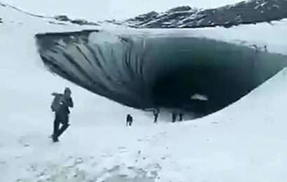 Ushuaia: un turista brasileño murió aplastado por un trozo de hielo en una cueva