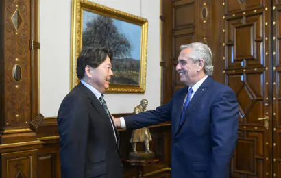 El Presidente se reunió con el ministro de Relaciones Exteriores de Japón, Yoshimasa Hayashi