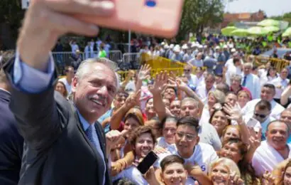 Alberto celebró el récord de obra pública