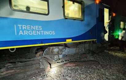 Descarriló un tren con 270 personas en Olavarría: De casualidad no hubo heridos