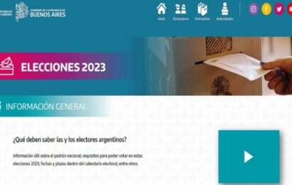 La web «Elecciones 2023» está disponible en Internet