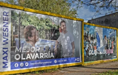 Olavarría: Se «embarra» el debate para prohibir la cartelería electoral