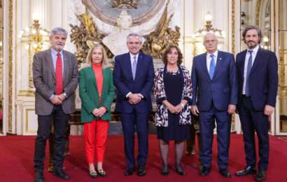 El Presidente se reunió con Celeste Saulo, Frida Armas Pfirter y Federico Ariel