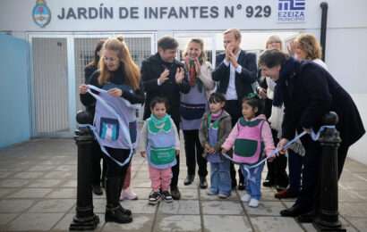 Kicillof inauguró el Jardín de Infantes N°929 de Ezeiza