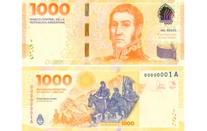 El Banco Central lanza el nuevo billete de mil pesos