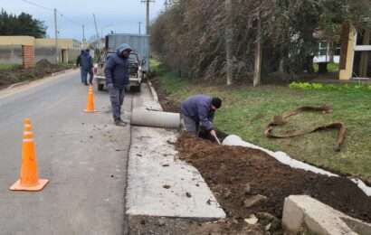 Finalizan las obras de cordón cuneta y asfaltado en la calle Azara