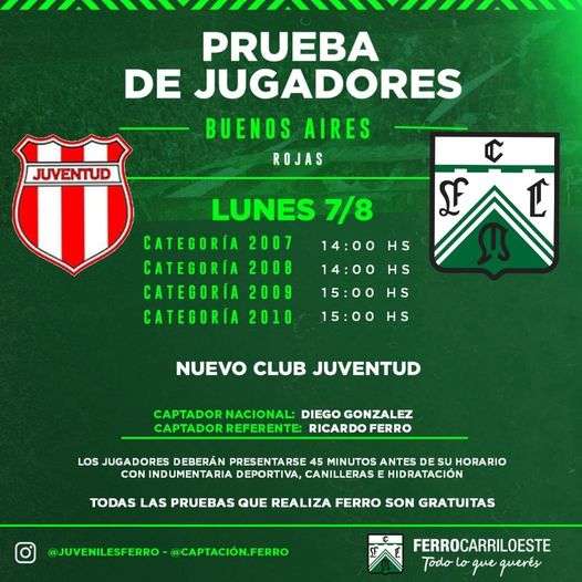 ✓ Los 11 de Oeste para visitar a - Club Ferro Carril Oeste