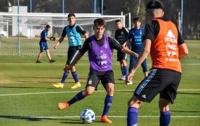 Santiago Espíndola entrena nuevamente con el combinado Sub-15