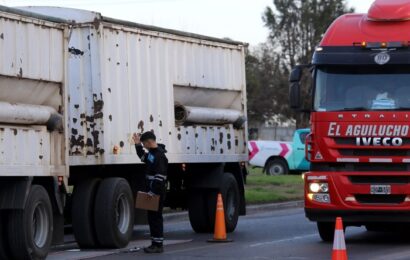 Transporte detectó 192 mil kilos de exceso de cargas en camiones