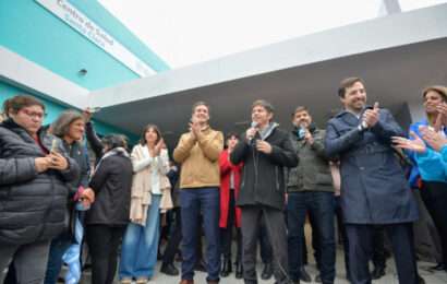 Kicillof inauguró un Centro de Atención Primaria de la Salud en Domselaar