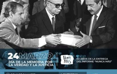 El domingo se hará el acto del Día de la Memoria por la Verdad y la Justicia