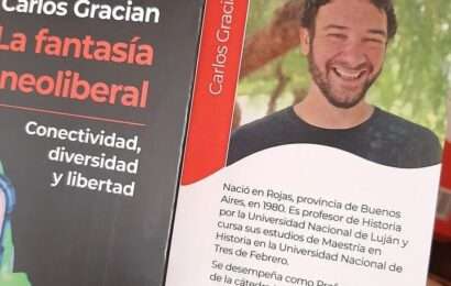 El escritor rojense Carlos Gracián presentará su libro el 25 de Mayo