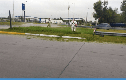 La Municipalidad de Olavarría cortó el pasto de la ruta 226