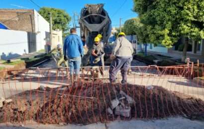 Se trabajó en un tramo de la calle Dardo Rocha