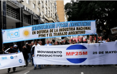 Pymes industriales marchan al Congreso