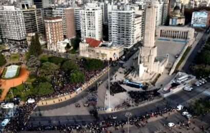 Desangelado acto de Milei en Rosario