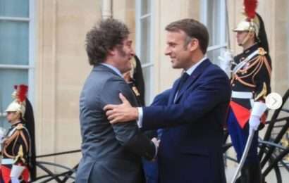 Emmanuel Macron recibió a Javier Milei