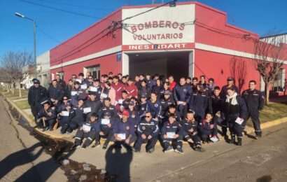 La Escuela de Cadetes de los Bomberos se capacitó en Inés Indart