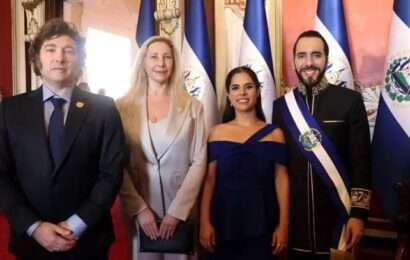 Javier Milei recibe a Nayib Bukele en la Argentina