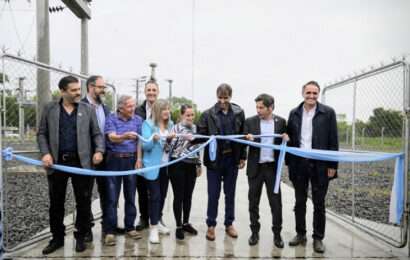 Kicillof inauguró la estación transformadora de Punta Indio