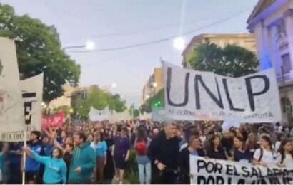 Una multitud marchó en la Capital bonaerense en defensa de la universidad pública