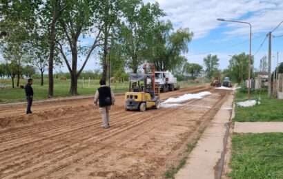 Siguen las mejoras sobre la calle Luis Dorrego