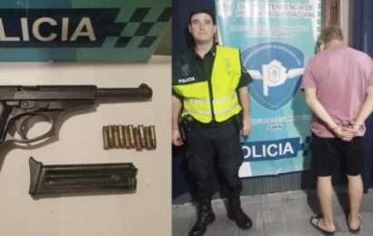 Un aprehendido en Junín con un kilo de cocaina y una pistola Bersa