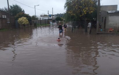 No hubo evacuados, pero si calles anegadas