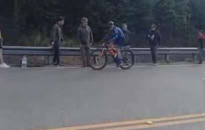 Lito Ruíz fue tercero en la Villa Bike Race