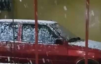 Nieve en el Conurbano bonaerense: hay al menos cinco localidades afectadas por la ola polar