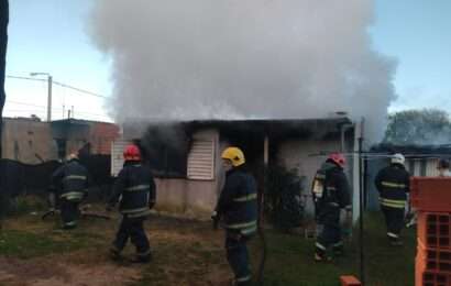 Se incendió una vivienda en el barrio Progreso