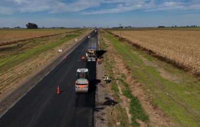 Avanzan las obras de repavimentación de la Ruta Provincial Nº 32