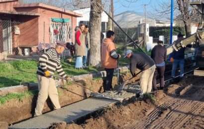 La Intendenta Marìa José Ojeda recorrió obras en barrio España