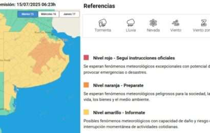 Llega la ciclogénesis y la alerta por tormentas en el interior bonaerense subió a naranja 