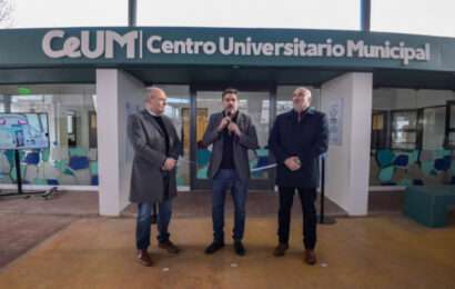 Bianco y Fisher inauguraron el Centro Universitario de Laprida 