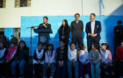 Kicillof inauguró las obras de ampliación de la Escuela Secundaria N° 50 