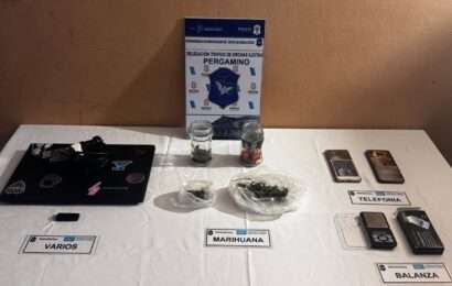 Detuvieron a sujeto que abastecía de drogas a una tranza pergaminense
