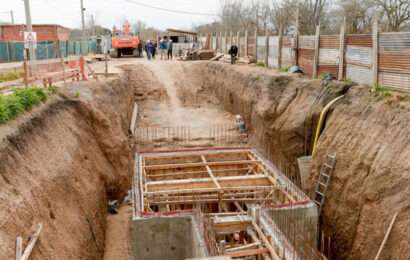 En Mercedes, la Provincia avanza con las obras del nuevo colector cloacal 