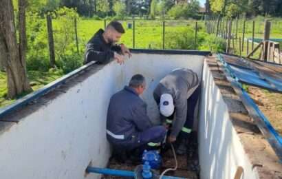 Renovación de equipamiento en el pozo de agua Nro. 4