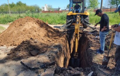 Comenzó una obra cloacal en Barrio Ramos