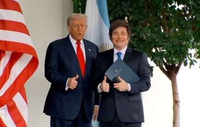 Javier Milei llegó a la Casa Blanca