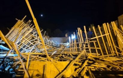 Se derrumbó una obra en construcción en Costa Esmeralda: un obrero muerto y otro grave 