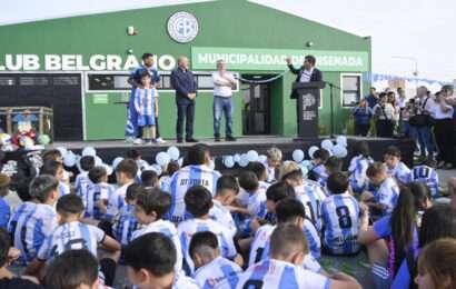 Kicillof inauguró el complejo deportivo Club Belgrano Kicillof inauguró el complejo deportivo Club Belgrano