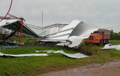 La tormenta trajo granizo y provocó serios destrozos en el oeste de la Provincia 