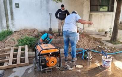 Finalizaron los trabajos de reparación de cañerías del servicio de agua potable