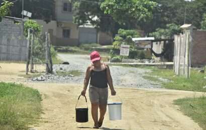 Varios sectores de la ciudad terminaron el año sin agua